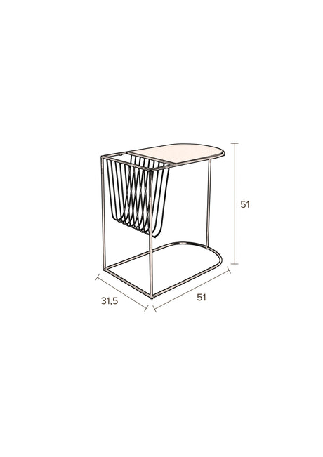 Eileen Beistelltisch 51x31.5x51 cm von Dutchbone – Produktbild 12