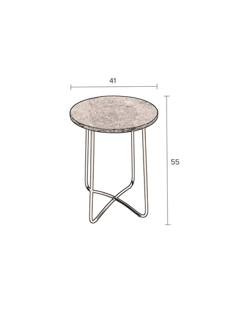 Emerald Beistelltisch 41x41x55 cm von Dutchbone – Produktbild 5
