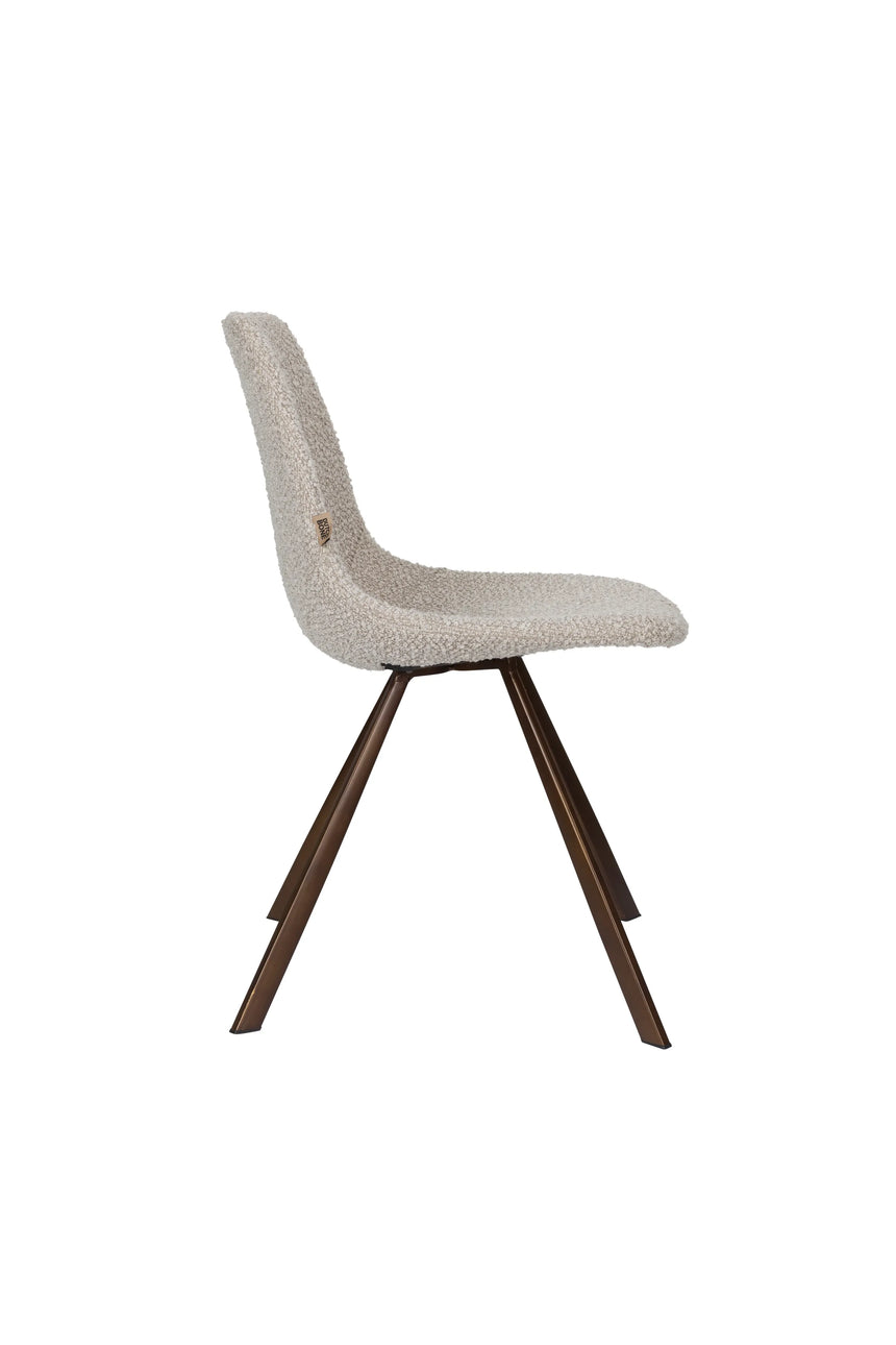 Franky Stuhl Bouclé Beige von Dutchbone – Produktbild 3