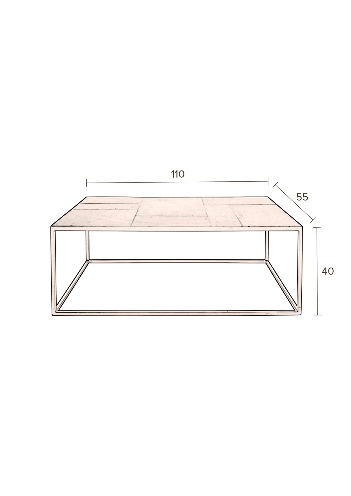 Lee Couchtisch 110x55x40 cm von Dutchbone – Produktbild 5
