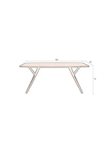Malaya Esstisch Walnuss 180x90x74 cm von Dutchbone – Produktbild 10