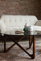 Naia Couchtisch Walnuss 80x80x40 cm von Dutchbone – Produktbild 5