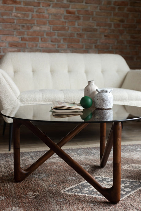 Naia Couchtisch Walnuss 80x80x40 cm von Dutchbone – Produktbild 5