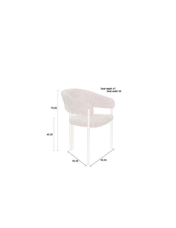 Naida Essstuhl Beige von Dutchbone – Produktbild 12