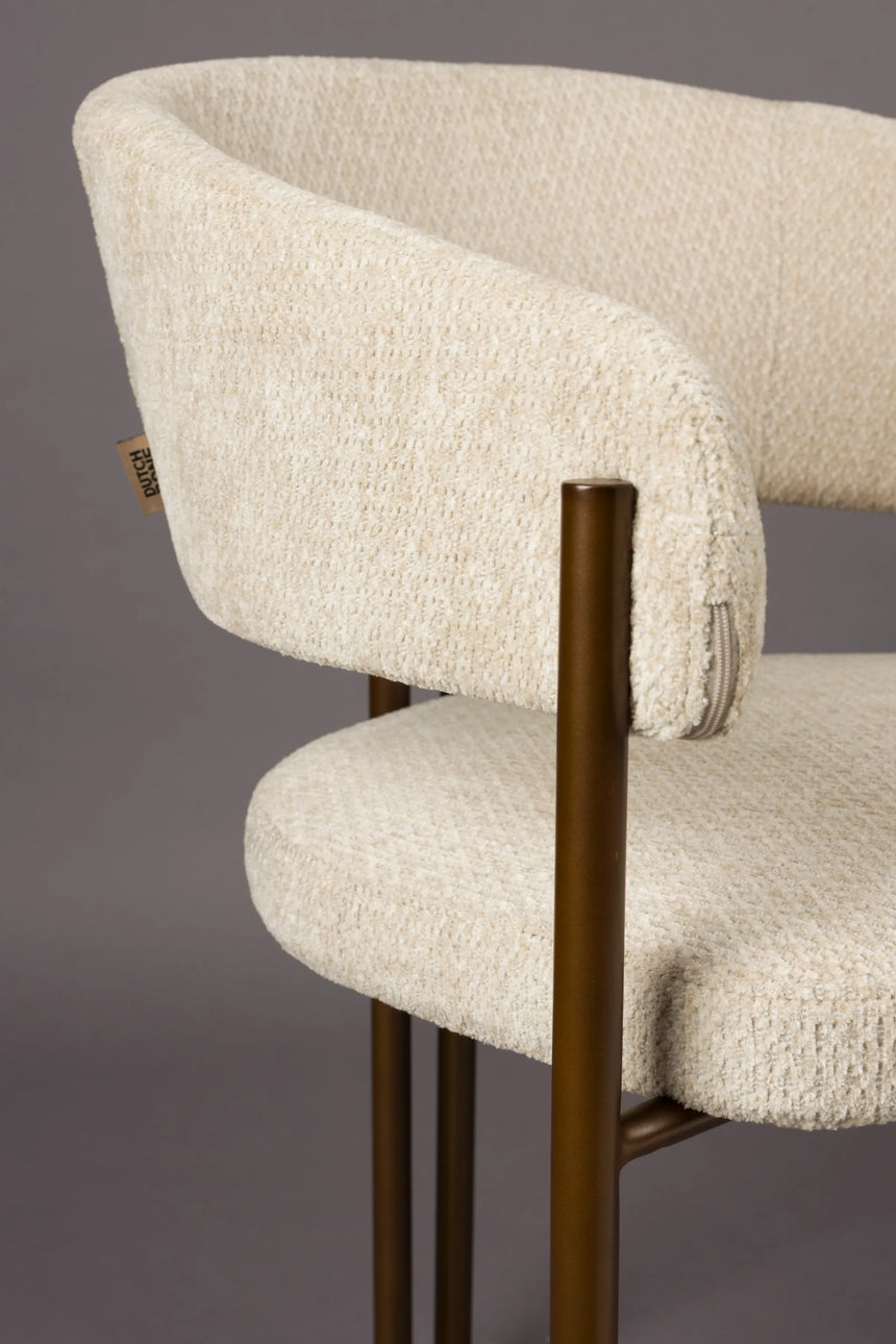 Naida Essstuhl Beige von Dutchbone – Produktbild 8