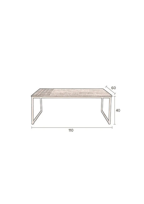 Randi Couchtisch 110x60x41 cm von Dutchbone – Produktbild 7