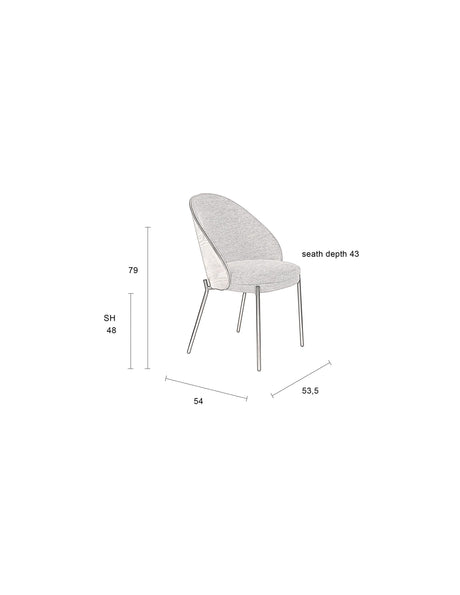 Rodin Stuhl Walnuss von Dutchbone – Produktbild 15