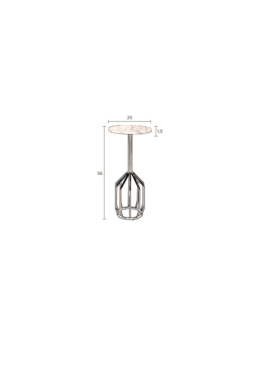 Salerno Beistelltisch M 25x25x56 cm von Dutchbone – Produktbild 6