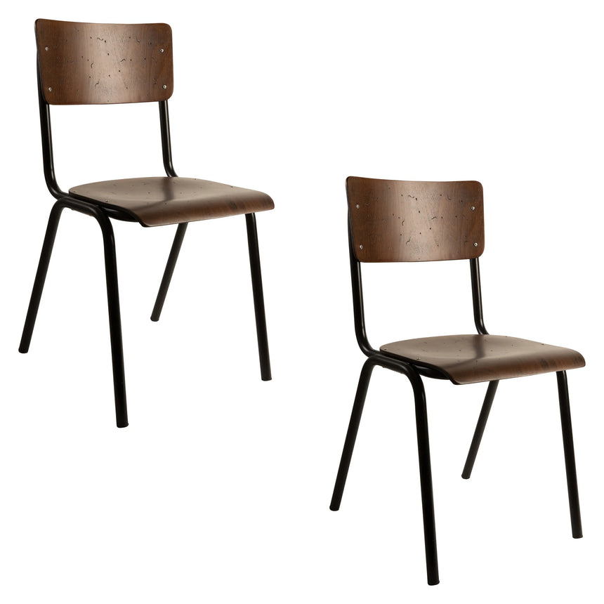 Scuola Essstuhl Braun von Dutchbone – Produktbild 9