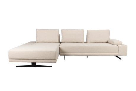 Shelly Sofa Chaiselongue Links Off-White 308x184x90 von Dutchbone – Produktbild 4
