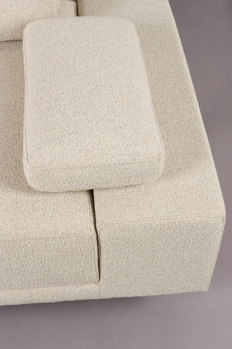 Shelly Sofa Chaiselongue Links Off-White 308x184x90 von Dutchbone – Produktbild 9