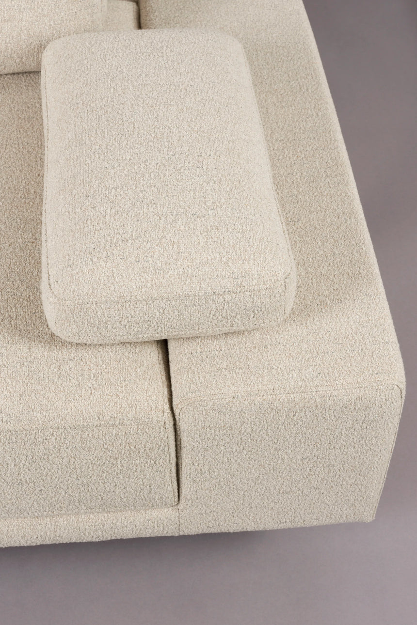 Shelly Sofa Chaiselongue Links Off-White 308x184x90 von Dutchbone – Produktbild 9