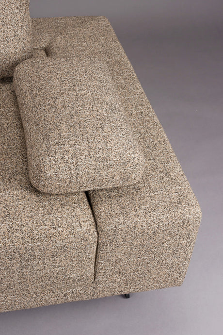 Shelly Sofa Chaiselounge Links Zimt 308x183x90 von Dutchbone – Produktbild 2