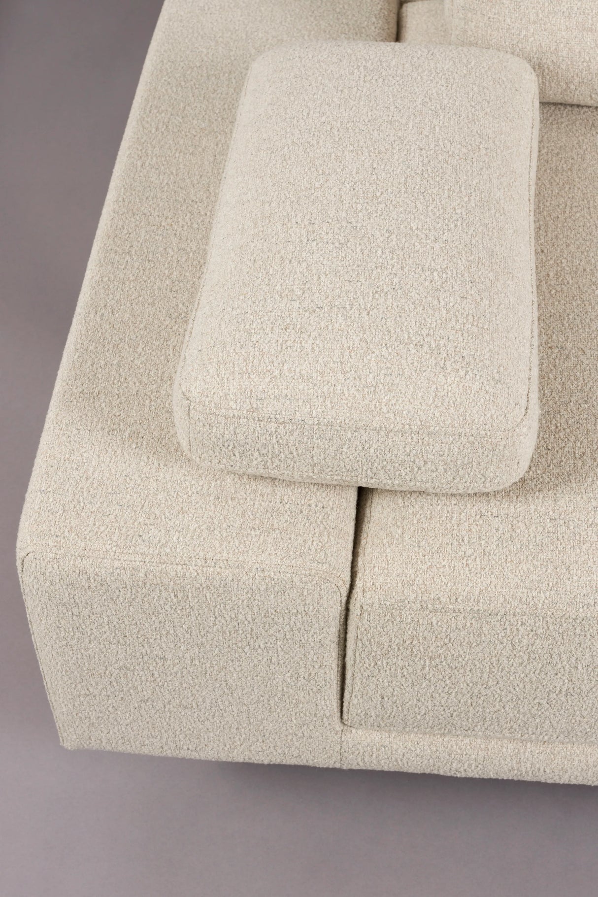 Shelly Sofa Off-White Chaiselongue Rechts 308x184x90 von Dutchbone – Produktbild 2