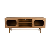Sideboard Caroun aus Bambusholz in Braun, 150x40x55 cm