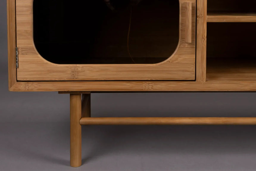 Sideboard Caroun aus Bambusholz in Braun, 150x40x55 cm - ZEN ZONE Furniture