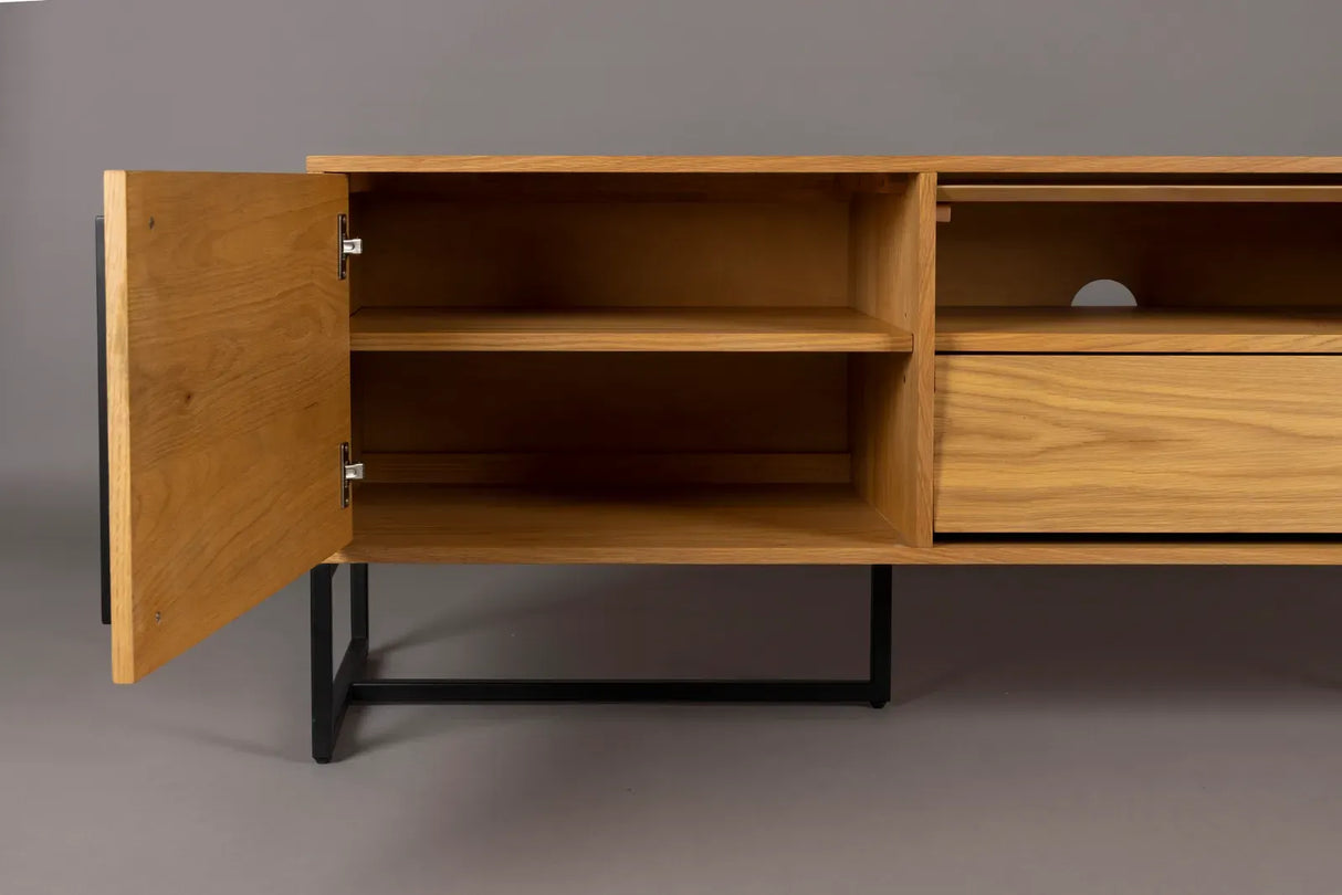 Sideboard Class aus Eichenfurnier in Braun, 180×45×60 cm