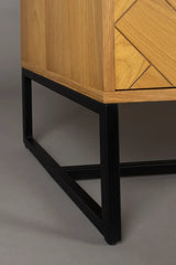 Sideboard Class aus Eichenfurnier in Braun, 180×45×60 cm