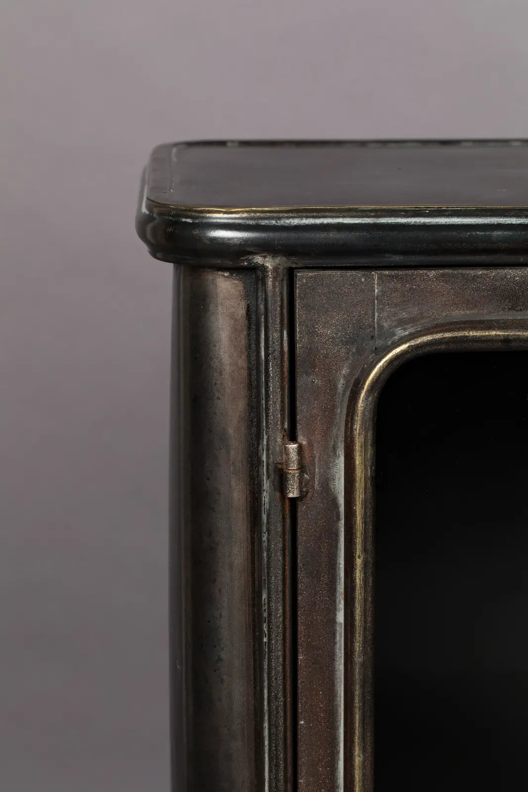 Sideboard Denza aus Eisen in Schwarz, 100×37×80 cm