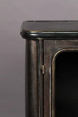 Sideboard Denza aus Eisen in Schwarz, 100×37×80 cm