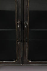 Sideboard Denza aus Eisen in Schwarz, 100×37×80 cm