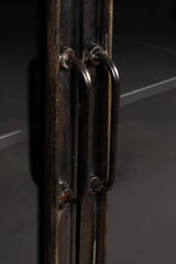 Sideboard Denza aus Eisen in Schwarz, 100×37×80 cm