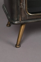 Sideboard Denza aus Eisen in Schwarz, 100×37×80 cm