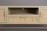Sideboard Yasu aus Fichtenholz in Beige, 148×38×60 cm