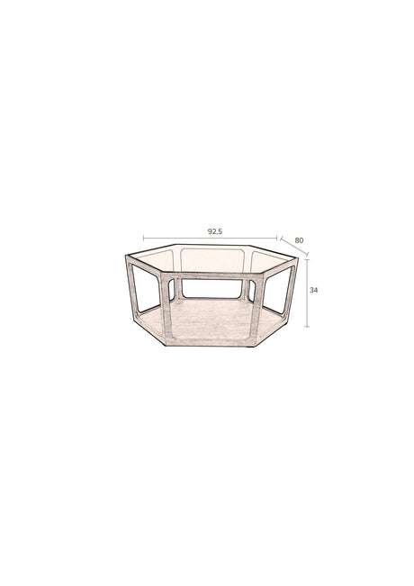Sita Couchtisch 92.5x80x34 cm von Dutchbone – Produktbild 11