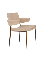 Stuhl Portland mit Armlehne Beige von Dutchbone – Produktbild 1