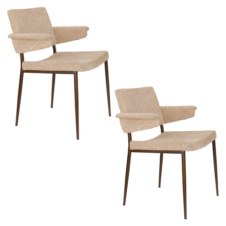 Stuhl Portland mit Armlehne Beige von Dutchbone – Produktbild 11