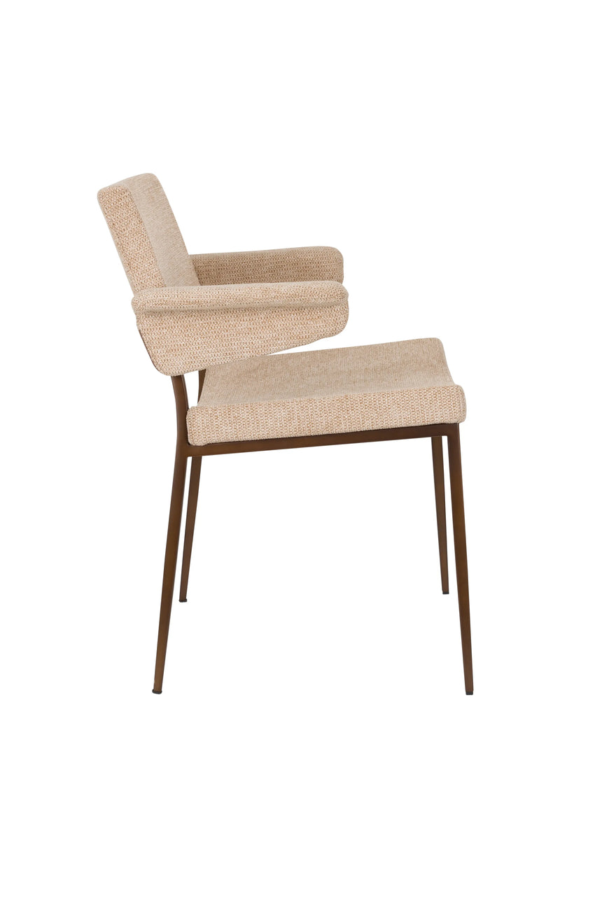 Stuhl Portland mit Armlehne Beige von Dutchbone – Produktbild 3