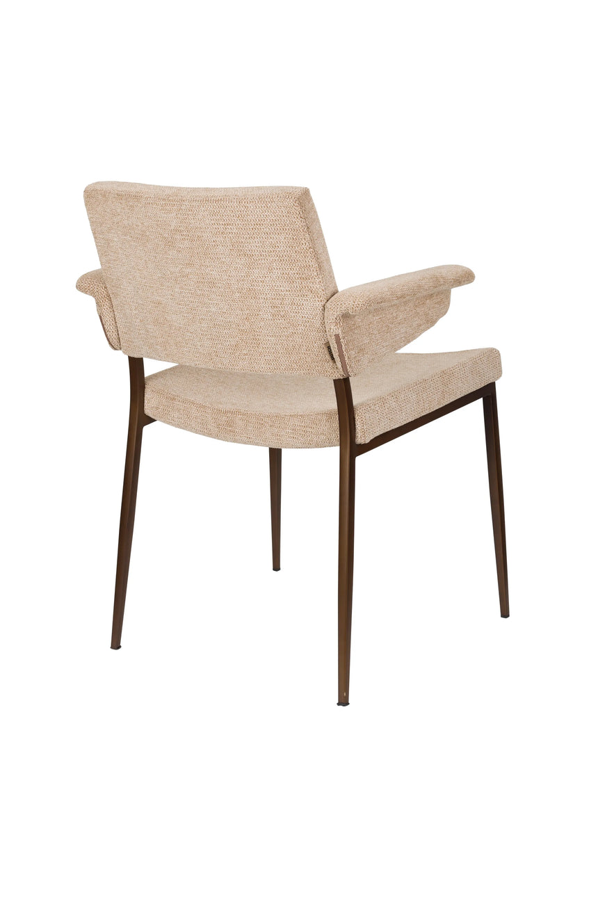 Stuhl Portland mit Armlehne Beige von Dutchbone – Produktbild 4
