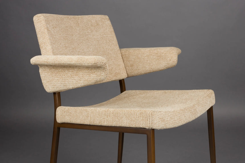 Stuhl Portland mit Armlehne Beige von Dutchbone – Produktbild 7