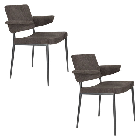 Stuhl Portland mit Armlehne Grau von Dutchbone – Produktbild 11