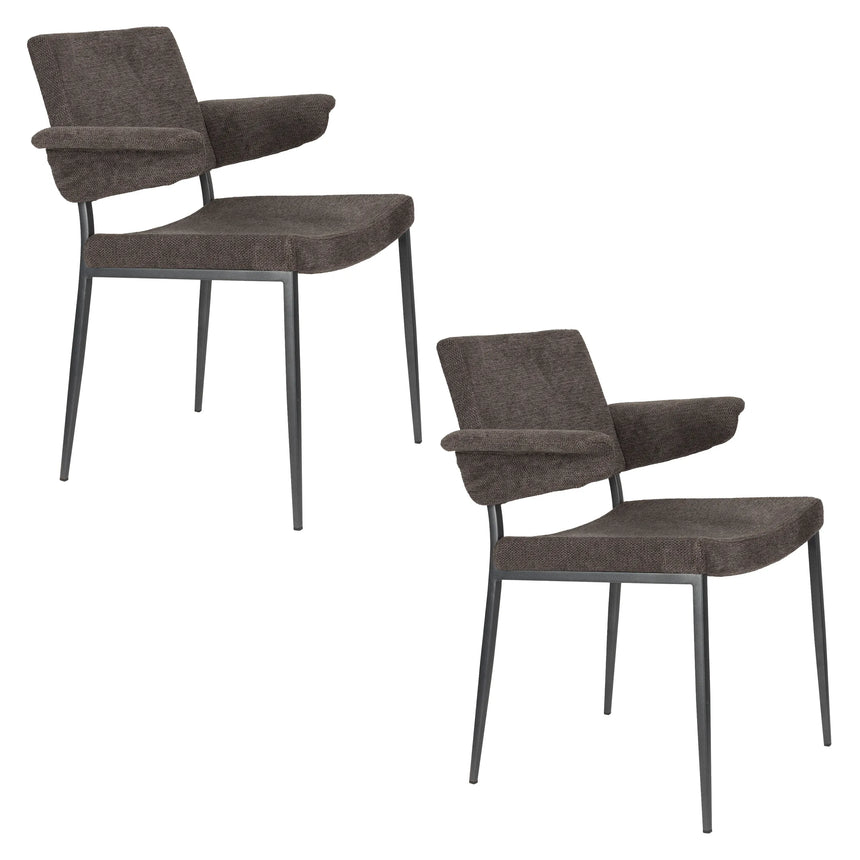 Stuhl Portland mit Armlehne Grau von Dutchbone – Produktbild 11