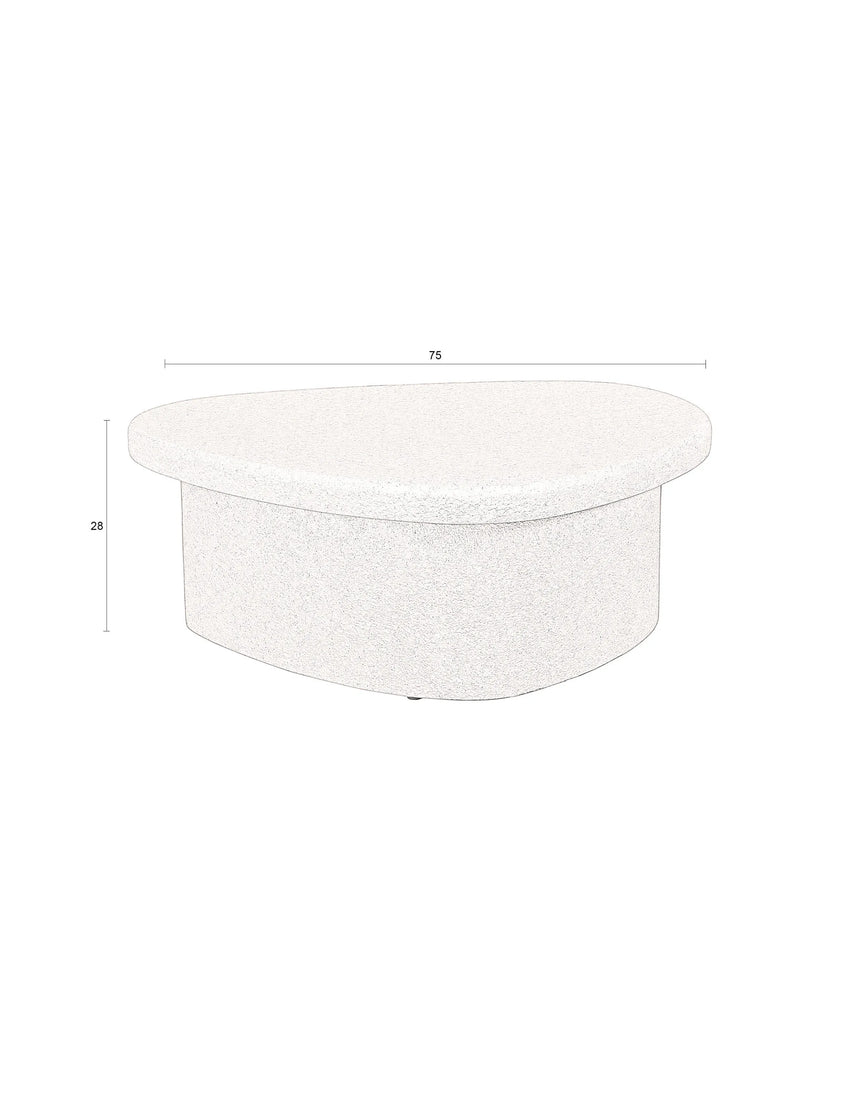 Veda Couchtisch Beige 74x49x28cm von Dutchbone – Produktbild 9