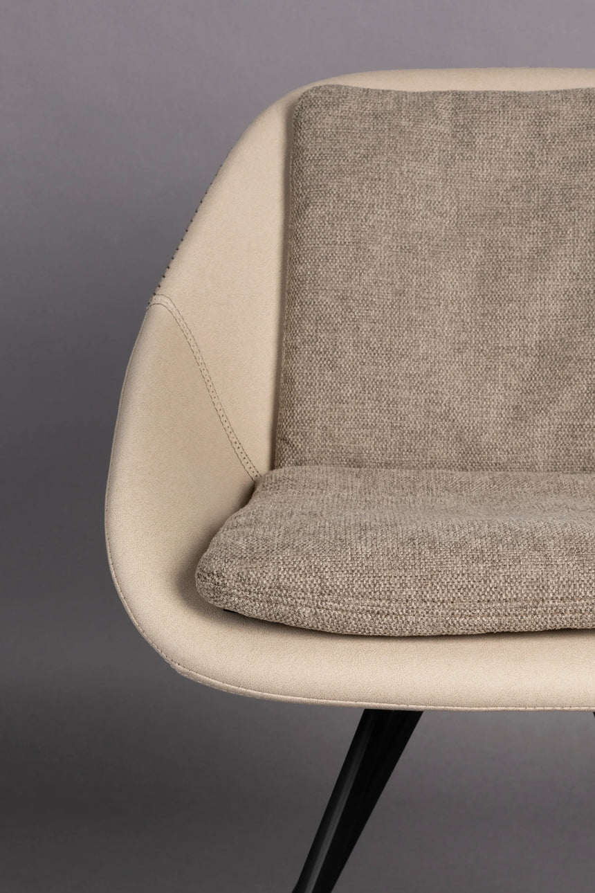 Wakefield Stuhl Elfenbein von Dutchbone – Produktbild 11