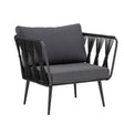 Pavone Loungesessel, Schwarz, Metall - ZEN ZONE Furniture