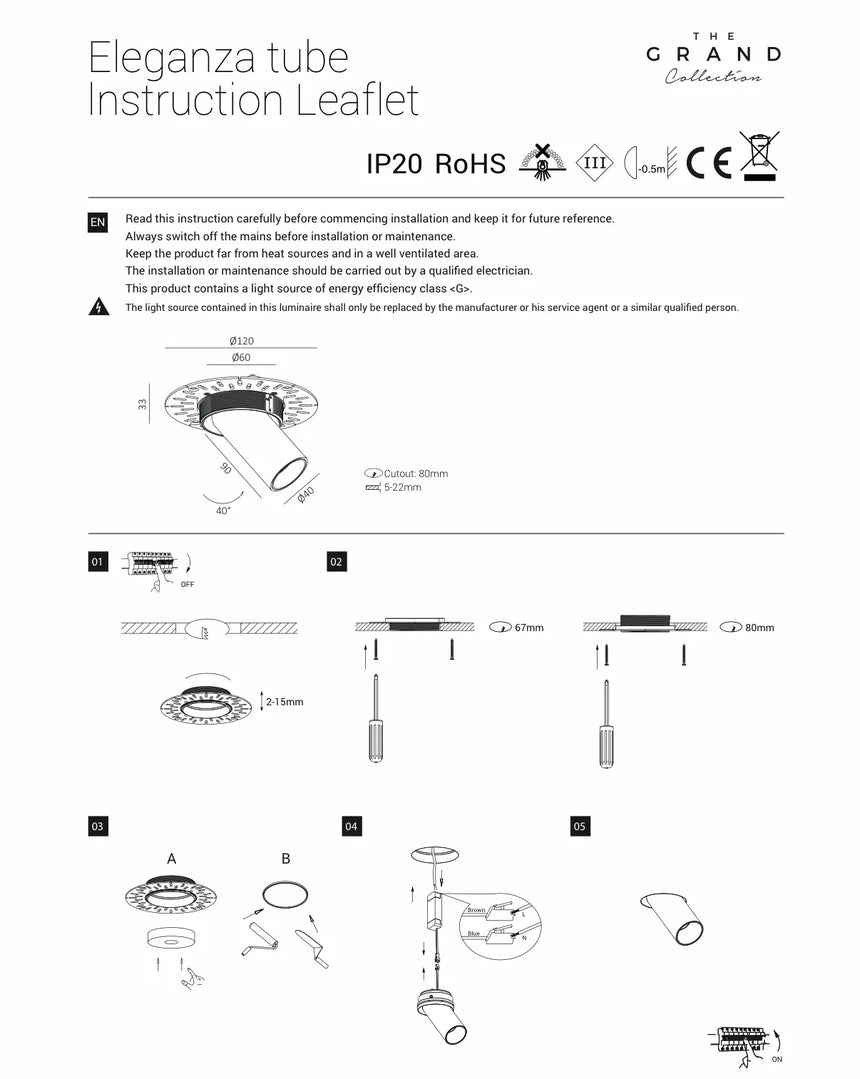 ELEGANZA TUBE Schwenkbarer LED-Spot - ZEN ZONE Furniture