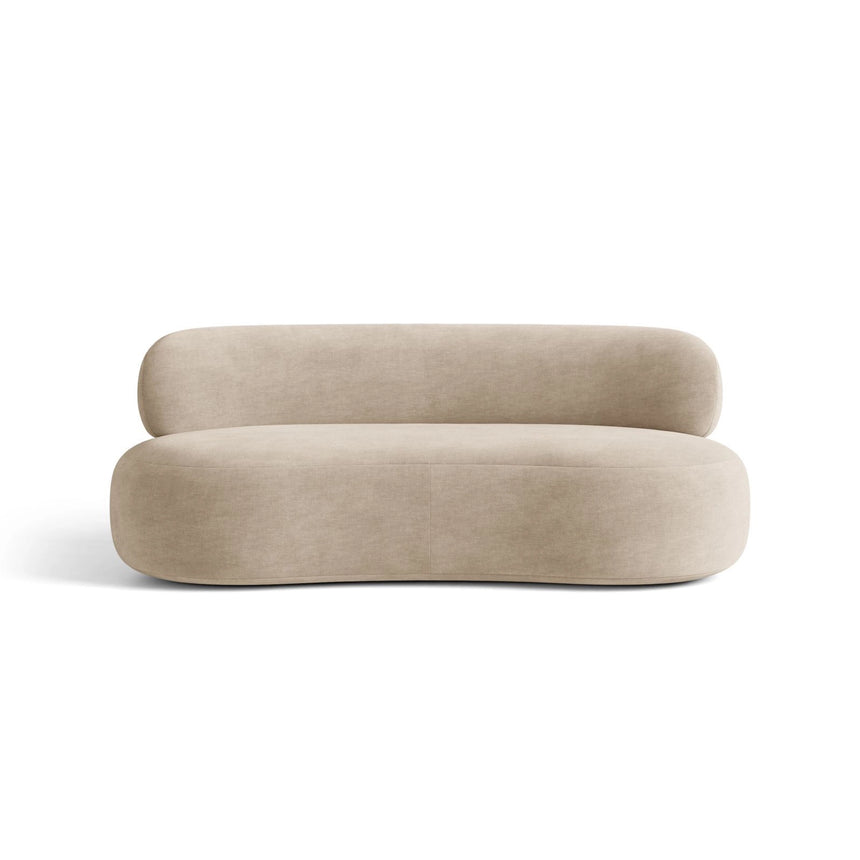 Amalfi 3-Sitzer Sofa aus Chenille in Dunkelbeige (Golden 21), 186x101 cm von Ferrani Interiors – Bild 3