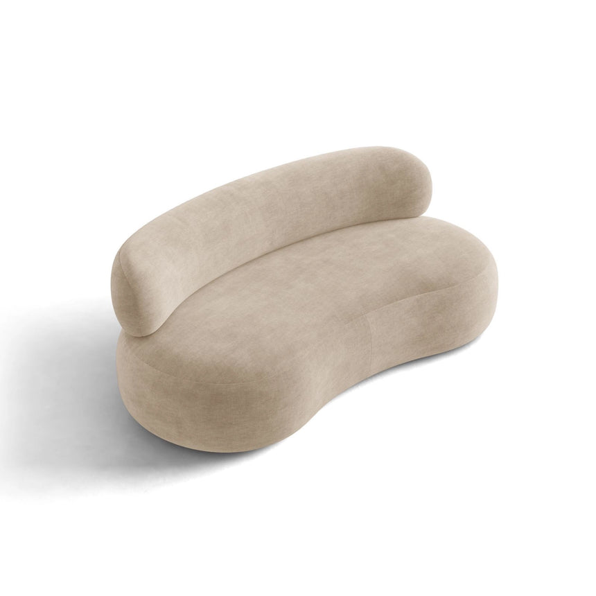 Amalfi 3-Sitzer Sofa aus Chenille in Dunkelbeige (Golden 21), 186x101 cm von Ferrani Interiors – Bild 6