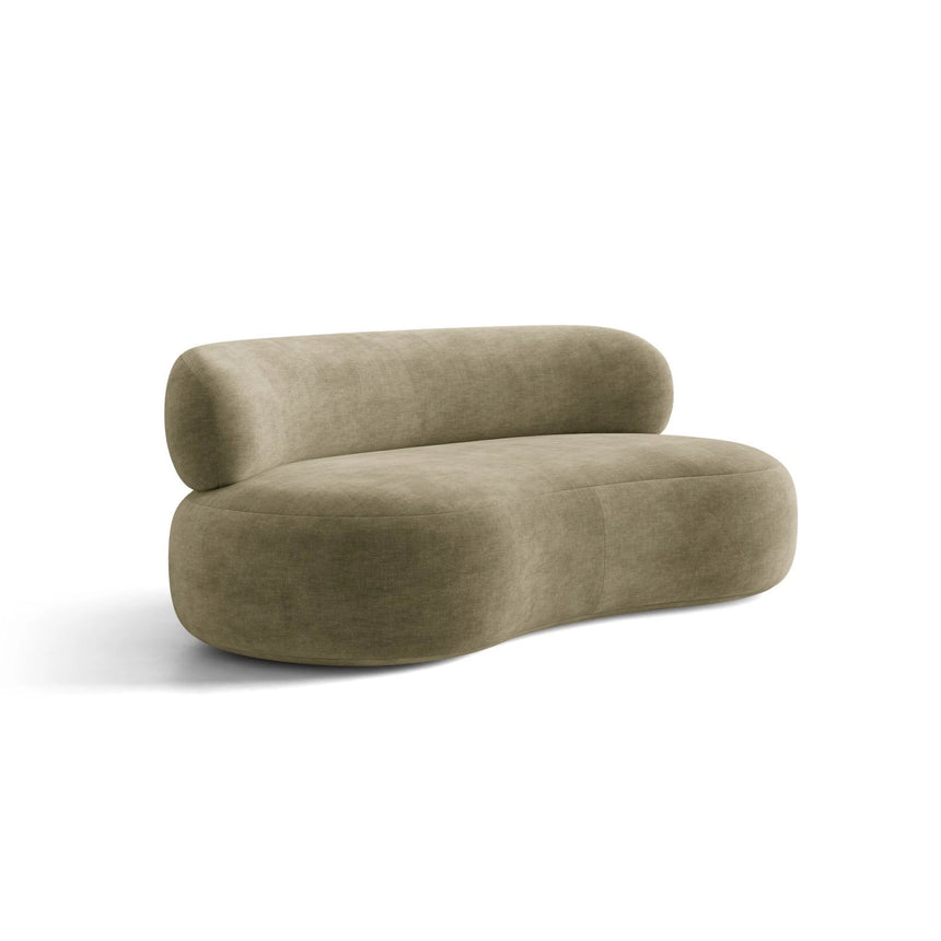 Amalfi 3-Sitzer Sofa aus Chenille in Hellolive (Golden 31), 186x101 cm von Ferrani Interiors – Bild 1