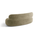 Amalfi 3-Sitzer Sofa aus Chenille in Hellolive (Golden 31), 186x101 cm von Ferrani Interiors – Bild 5