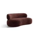 Amalfi 3-Sitzer Sofa aus Chenille in Kirschholz (Golden 68), 186x101 cm von Ferrani Interiors – Bild 1