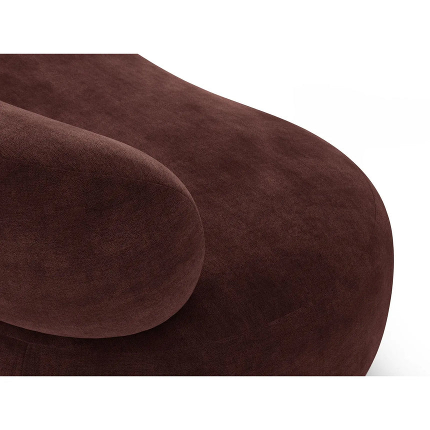 Amalfi 3-Sitzer Sofa aus Chenille in Kirschholz (Golden 68), 186x101 cm von Ferrani Interiors – Bild 8