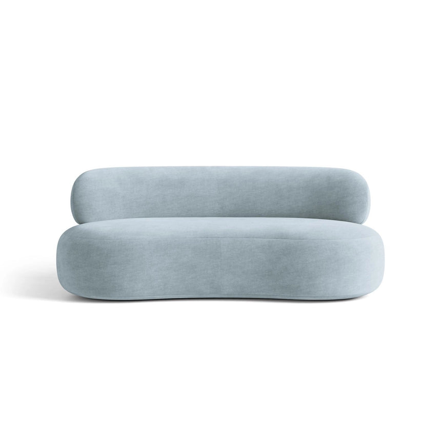 Amalfi 3-Sitzer Sofa aus Chenille in Pastellblau (Golden 72), 186x101 cm von Ferrani Interiors – Bild 3
