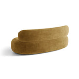 Amalfi 3-Sitzer Sofa aus Chenille in Senfgelb (Golden 46), 186x101 cm von Ferrani Interiors – Bild 5