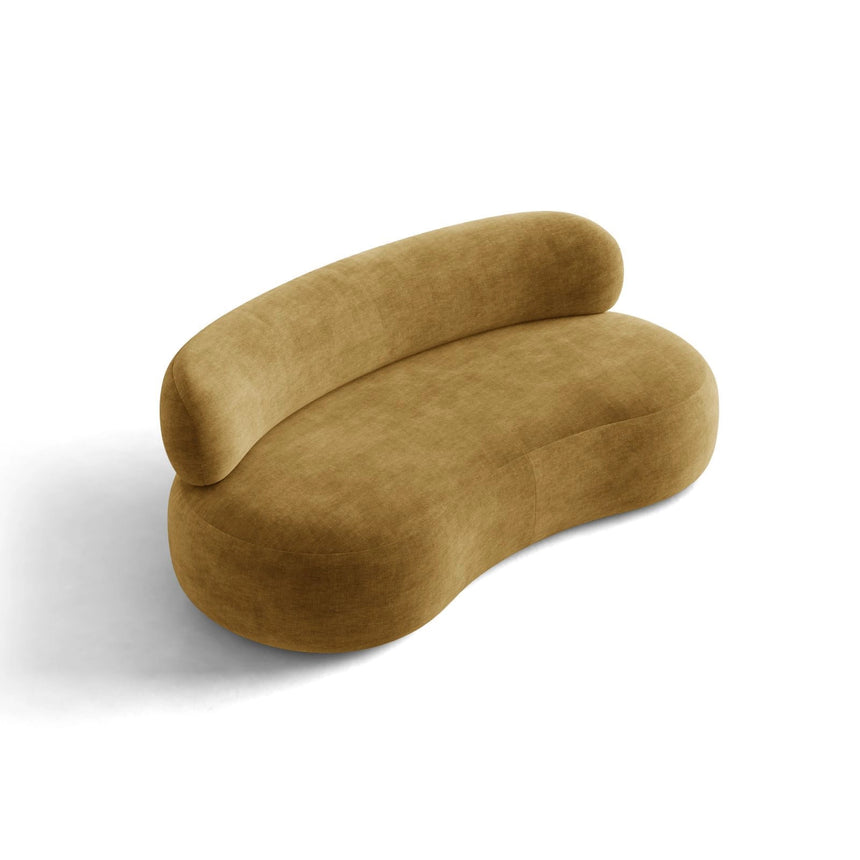 Amalfi 3-Sitzer Sofa aus Chenille in Senfgelb (Golden 46), 186x101 cm von Ferrani Interiors – Bild 6