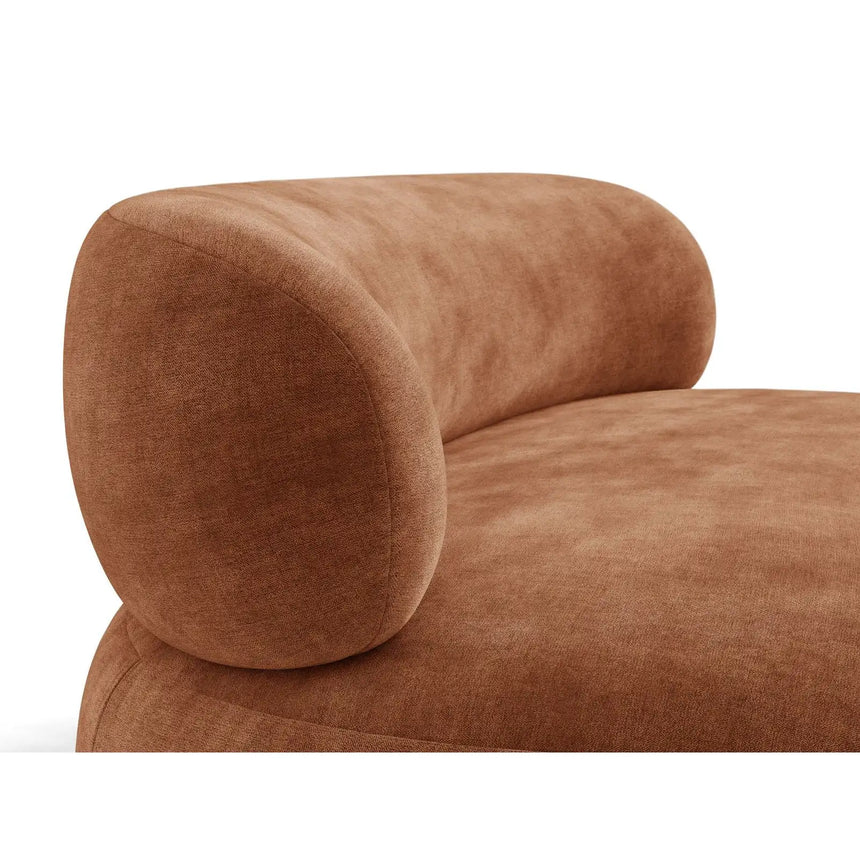 Amalfi 3-Sitzer Sofa aus Chenille in Terrakotta (Golden 56), 186x101 cm von Ferrani Interiors – Bild 7